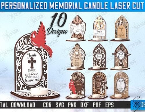 Paquete De Portavelas Conmemorativo Creativo Digital